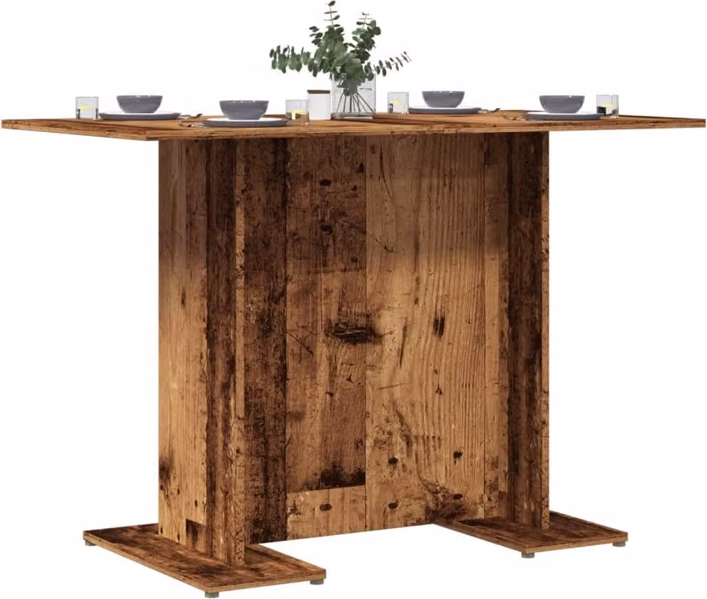 Maison Exclusive - Tavolo da pranzo effetto legno antico 110x60x75 cm Materiale ligneo