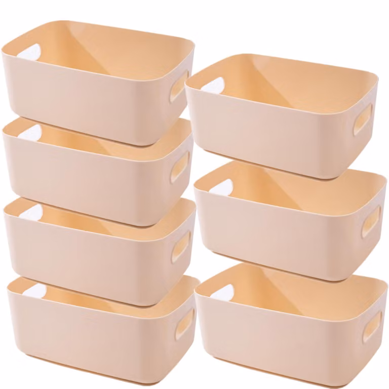 Set di 4 contenitori pieghevoli e lavabili, dal design minimalista