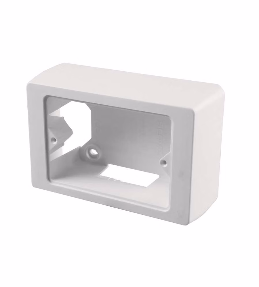 Poly Pool Scatola Portaplacca da Parete - Bianco - 92x63x42,5 mm