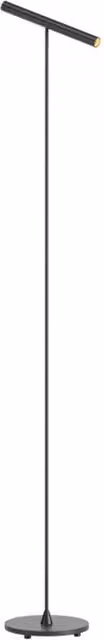 Lampada da terra LED Redo Group Praxi nera, dimmerabile e regolabile con tecnologia touch