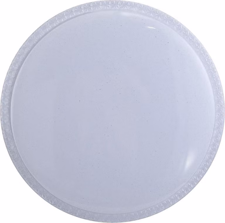 Plafond decorativo a soffitto per soggiorno cucina bianco rotondo Ø38cm colore neutro LED 24W BORLA Italux