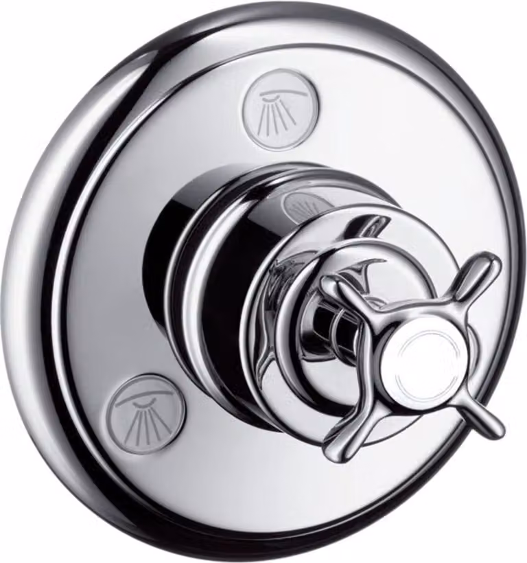 hansgrohe AXOR Montreux Vanne découlement et dinversion, Trio / Quattro, encastrée, 16830000, 16830000