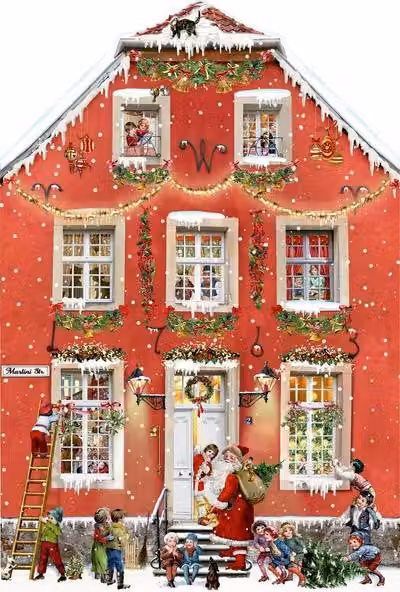 Calendario dell'Avvento da appendere - Natale a casa nostra