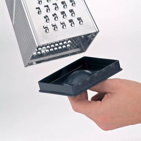 Rasp quadrato WMF in acciaio inossidabile argento per grattugiare finemente, L/P/H: 12 x 95 x 285 cm