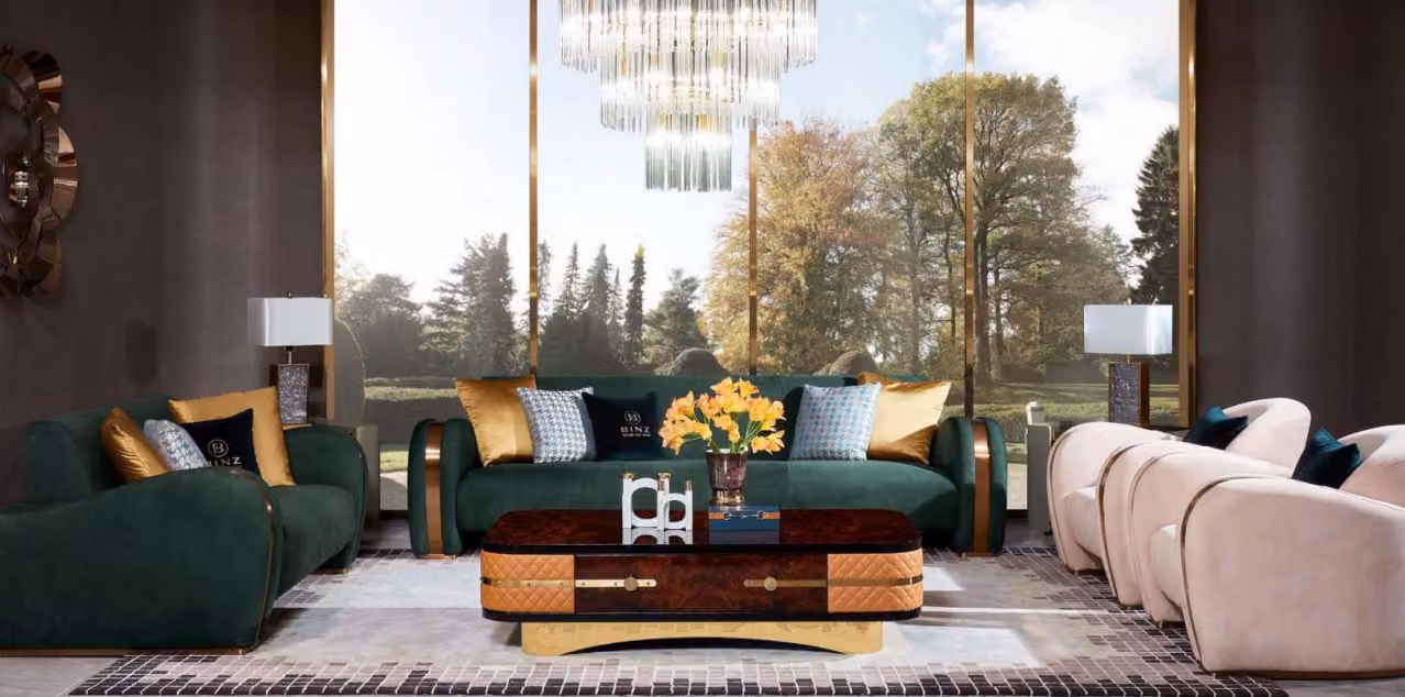 Luxus Möbel Sofagarnitur Couch Sofa Polster Couchtisch Sofas Garnitur Couchen