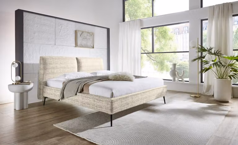 Letto imbottito Infinity di Meise Möbel