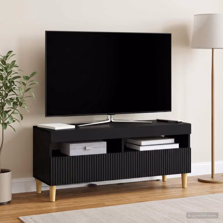 Mobile TV LED vidaXL ARNHEM Nero, L 100 x P 35 x H 43 cm
