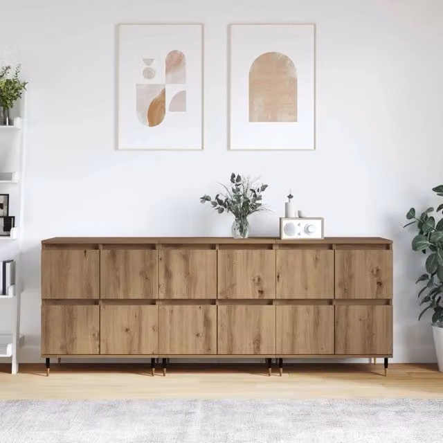 Armadio 3 pz Rovere artigianale 60 x 35 x 70 cm 3394510