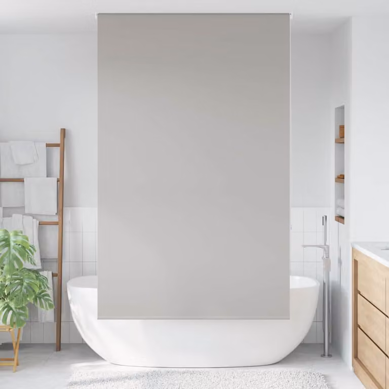 vidaXL Tenda a Rullo Doccia 130x240 cm Larghezza Tessuto 126 cm