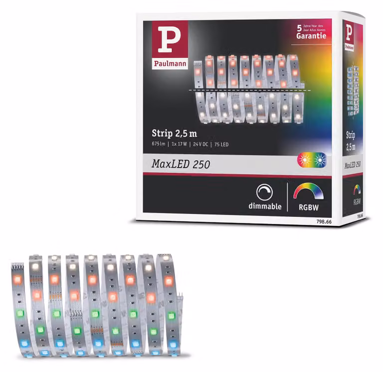Paulmann MaxLED 250: Striscia LED RGBW, modulo di espansione