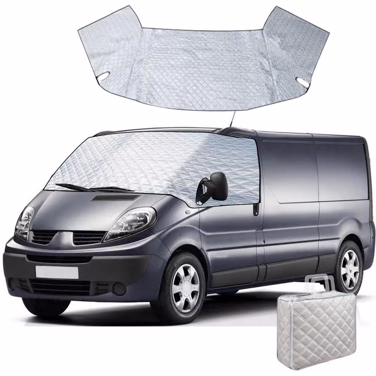 Copertura per parabrezza anteriore per Mercedes Sprinter dal 2019 al 2025, colore argento, antigelo, protezione solare