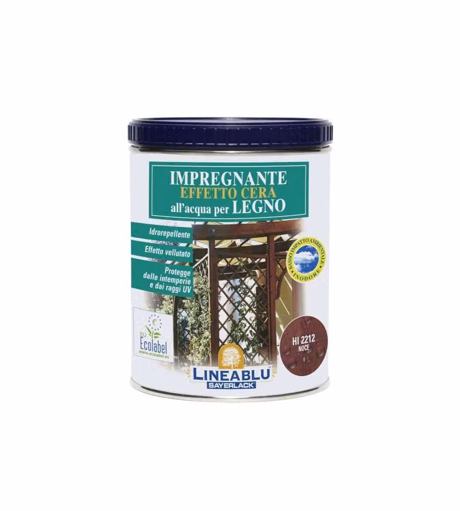 Impregnante Sayerlack con Effetto Cera Noce Scuro 2,5 l