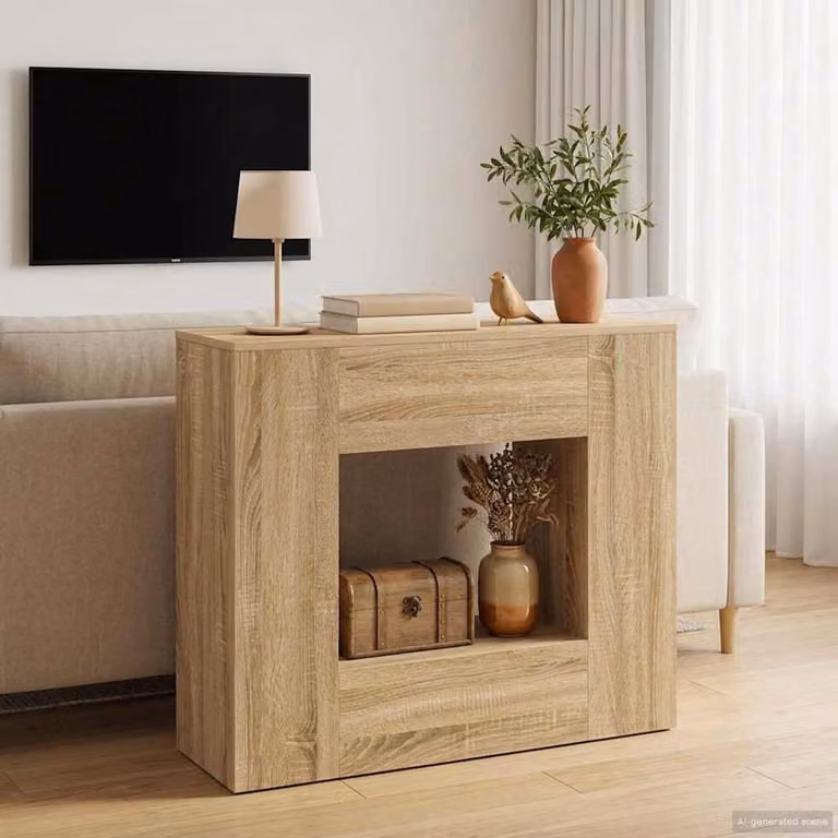 Mobile contenitore vidaXL in legno marrone L 82 cm x P 29 cm x H 74 cm