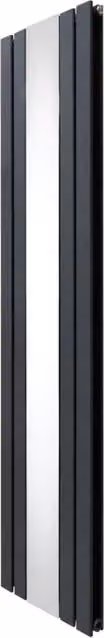 Radiatore a Specchio a Doppia Colonna Verticale Grigio Antracite 1800mm x 425mm