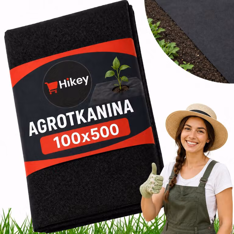 Telo Pacciamatura 1x5 m Set 5 Pezzi - Tessuto Antierba Permeabile 100x500 cm per Orto e Giardino, Anti Erbacce