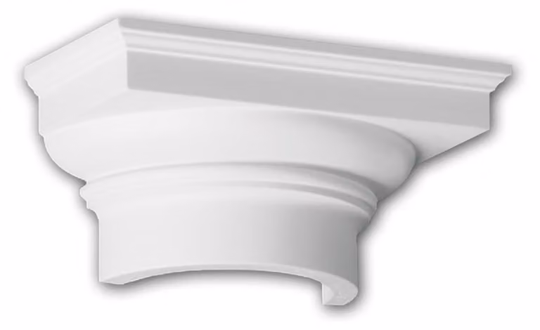 Testa a mezza colonna Profhome 415102 Facciata decorativa in stile toscano