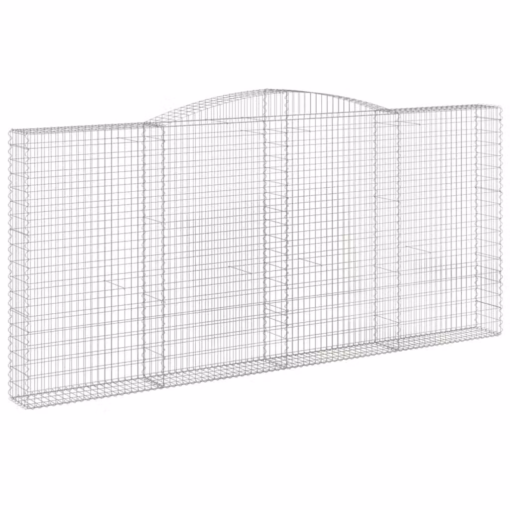 Cesto Gabbione ad Arco 400x30x180/200 cm Ferro Zincato