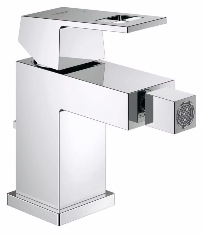 Miscelatore per bidet Grohe Eurocube con scarico a scomparsa cromato - 23138000