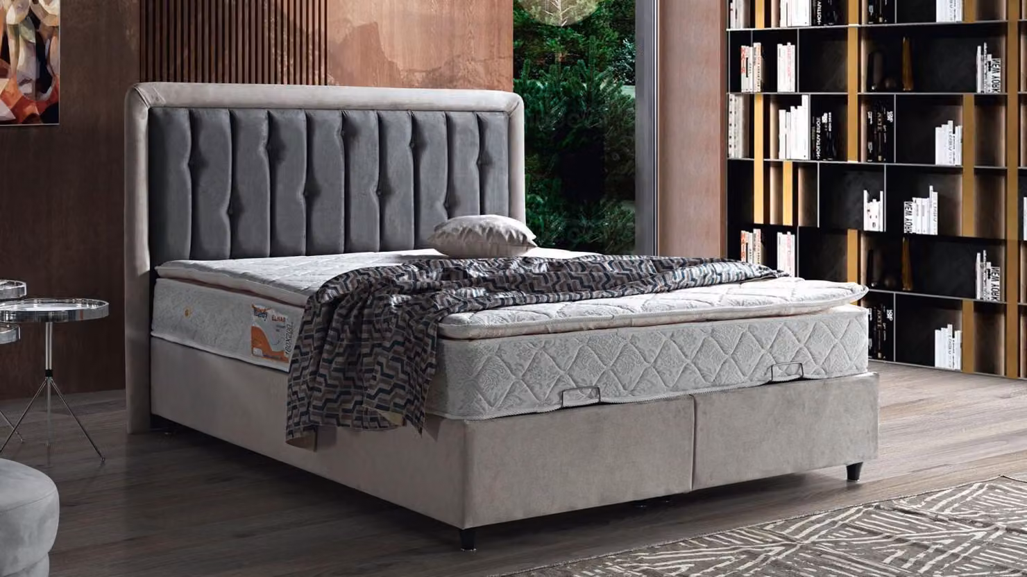 Bett Design Doppelbett Luxus Betten Polster Schlafzimmer Möbel 180x200