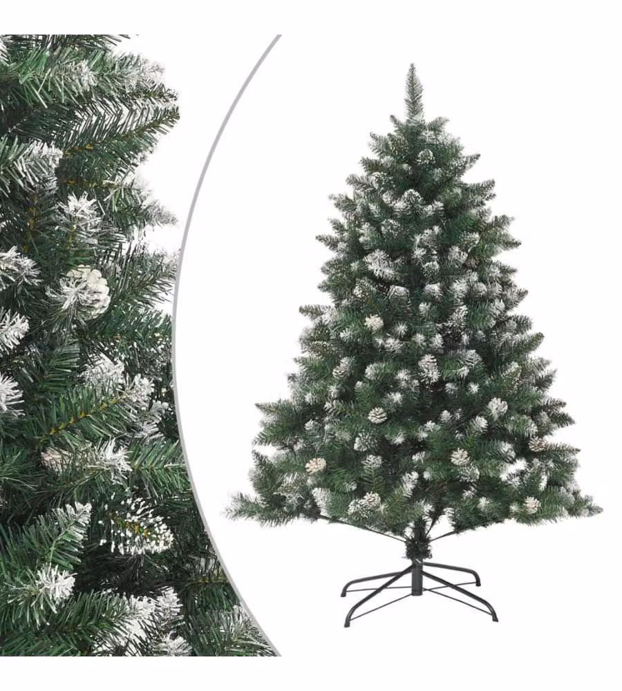 Albero di Natale Artificiale con Base 120 cm PVC