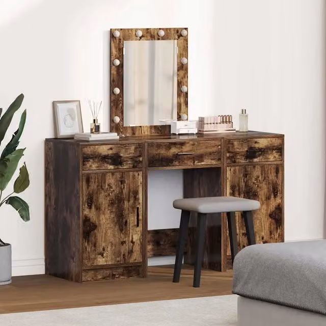 Tavolo da Trucco Marrone 50 x 41 x 135 cm Legno ingegnerizzato 3334258