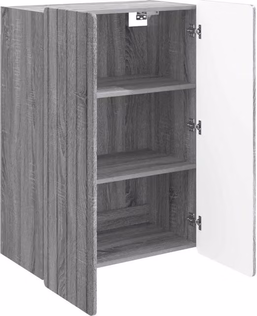 Armadietto a muro moderno DESIGN IN in finitura opaca grigio L: 66 cm, P: 34,5 cm, H: 92 cm