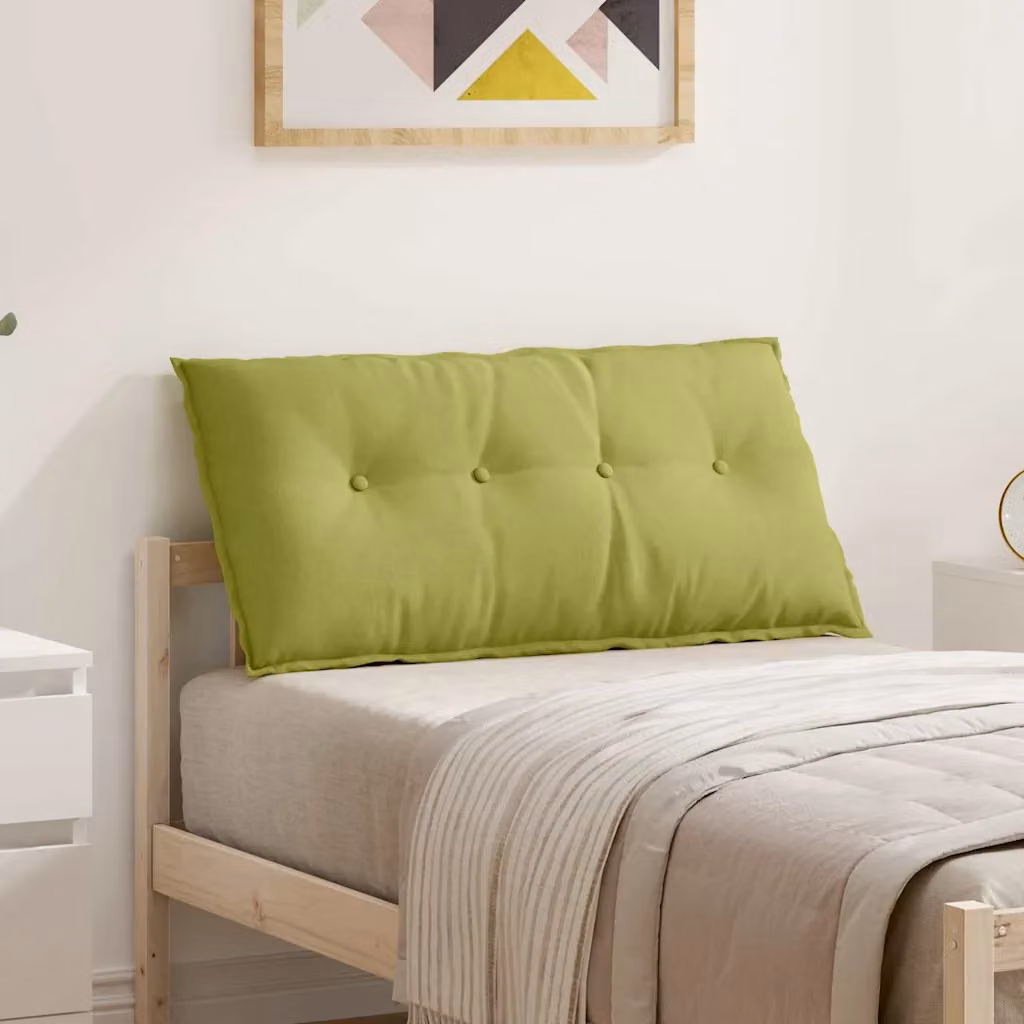 Cuscino per schiena vidaXL verde chiaro con rivestimento rimovibile in poliestere L/P/H: 100 x 19 x 50 cm