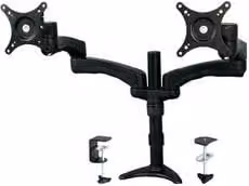 Supporto doppio per monitor da scrivania Startech.Com Black VESA 100 x 100 fino a 14 Kg ARMDUAL