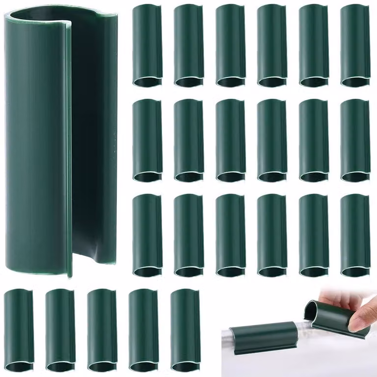 32 clip in PVC per esterni, ideali per la protezione