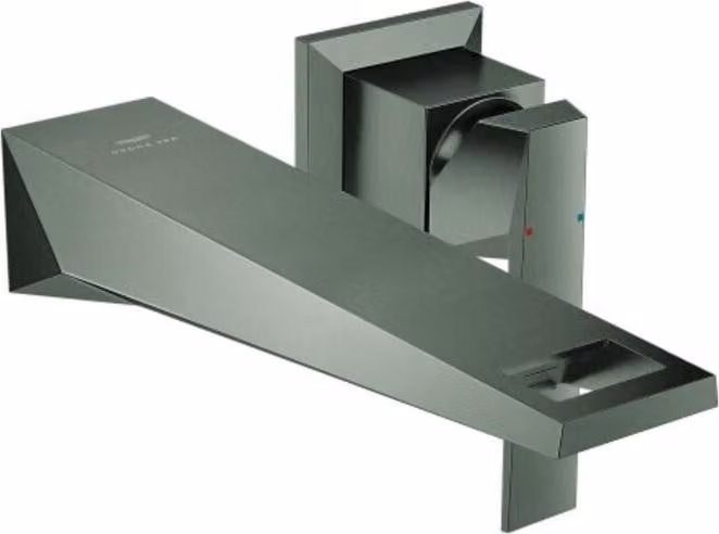 miscelatore a parete per WC a 2 fori ALLURE BRILLIANT FMS Uscita 210 mm grafite dura spazzolata grafite dura spazzolata