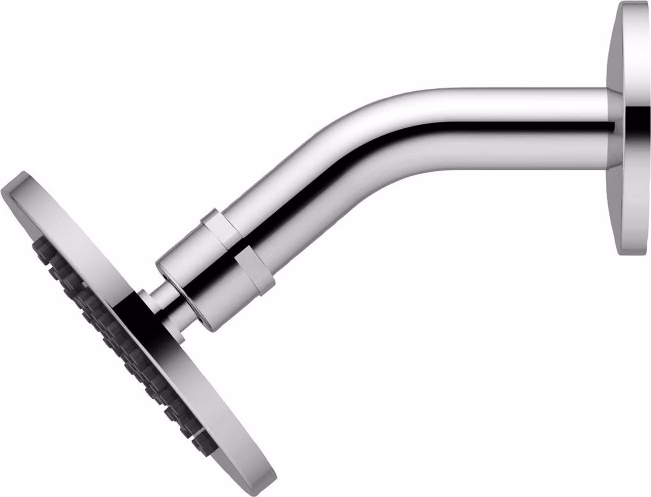 Ideal Standard doccia a pioggia IDEALRAIN Ø 100 mm, con attacco a muro curvo cromo