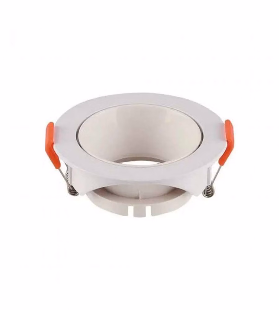 Portafaretto LED da Incasso Rotondo GU10 Colore Bianco
