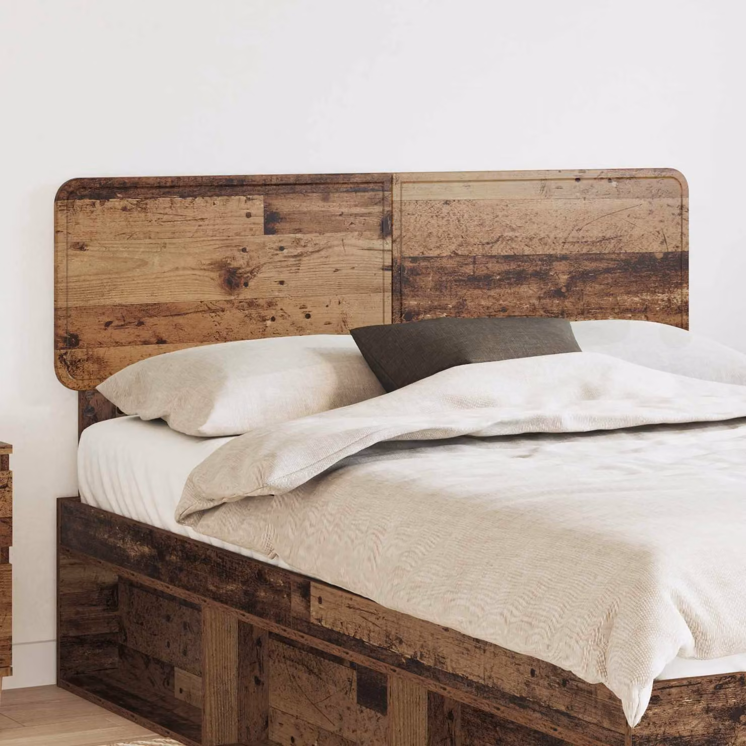 Testiera per letto vidaXL in legno ingegnerizzato stile minimalista, colore marrone