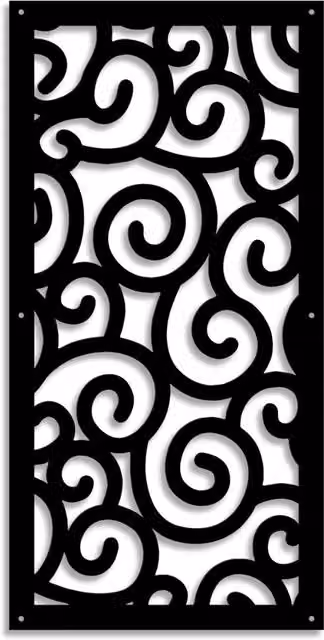 Pannello in PVC traforato Signorbit nero, spessore 10 mm, L: 98 cm, H: 198 cm