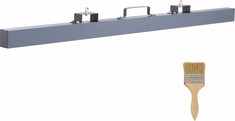 SucceBuy Spazzatrice magnetica da 84 pollici, capacità di carico di 120 libbre, attacco per carrello elevatore, uso esterno