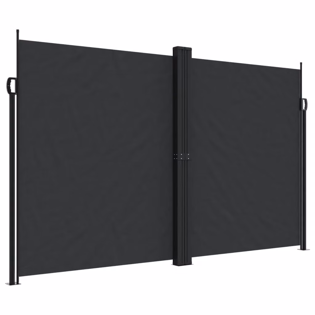 Tenda da Sole Laterale Retrattile Videx Nera in Poliestere e Acciaio L: 600 cm, H: 200 cm – 2