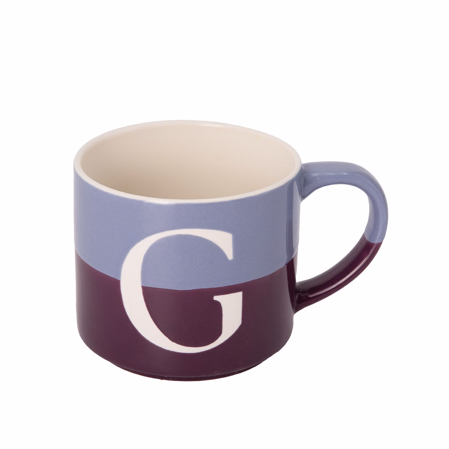 Tazza a forma di lettera G blu e multicolore Blend Collection di Bormioli Rocco, 400 ml – 2