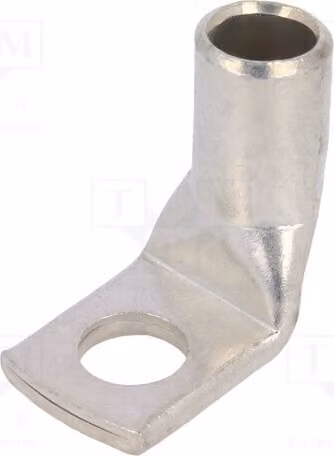 1 x Morsetto a anello: Morsetto a anello tubolare M6, connessione a crimpare, sezione 16mm², stagnato, modello BM 015319, isolato