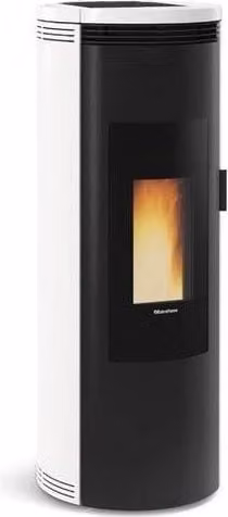 Stufa a pellet Extraflame Amika Classe A+ con controllo WLAN, colore Bianco, L 120 cm x P 46 cm x H 46 cm – 1
