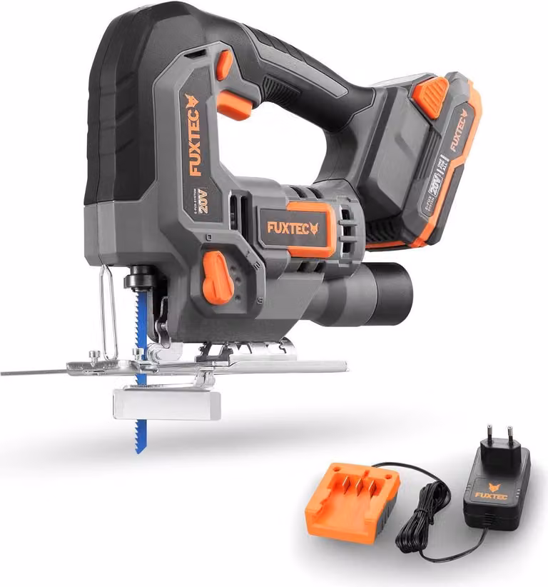 Seghetto alternativo a batteria FUXTEC 20V E1JS20 SET con batteria e caricatore