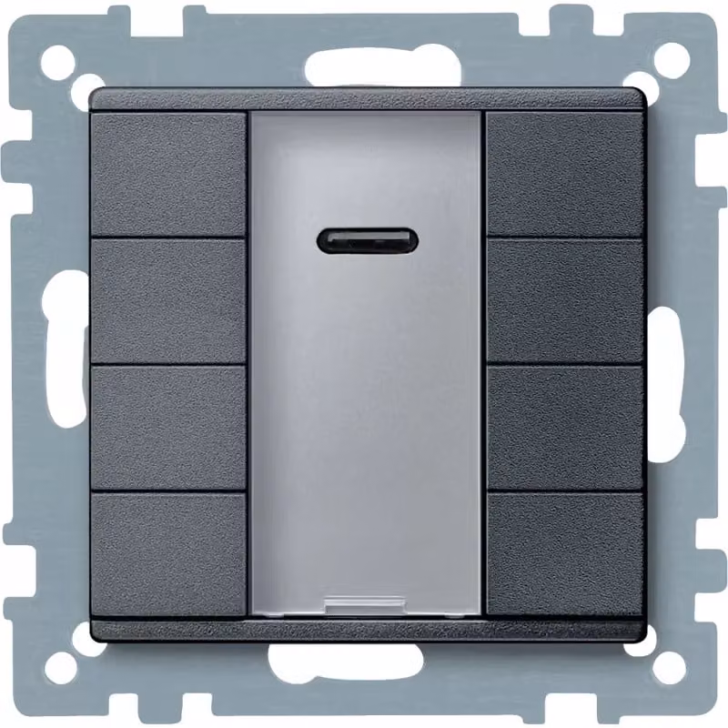 Schneider Electric Pulsante quadruplo con ricevitore IR, antracite, sistema M MTN627914