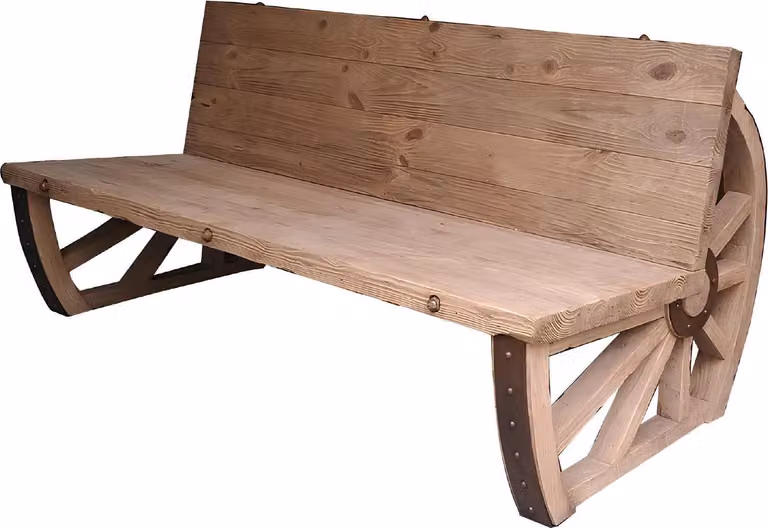Gartenbank Holz Parkbank Massiv Sitzbank Garten Gartenmöbel 3 Sitzer Rad Möbel