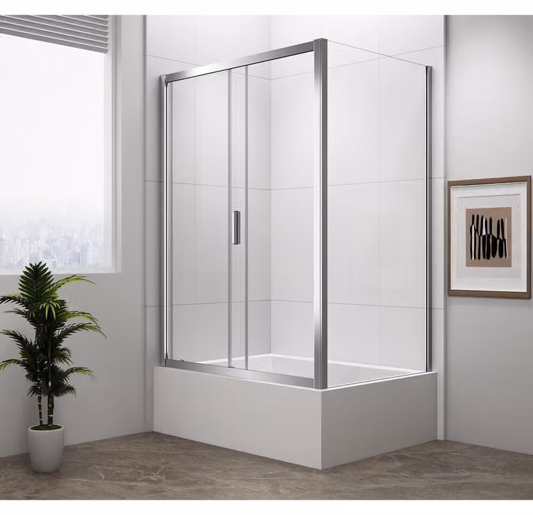 DEEP Cabina doccia rettangolare 1100x900mm variante L/R, vetro trasparente