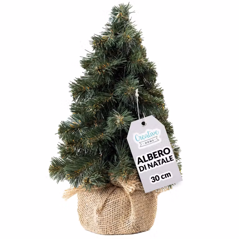 Creative Home Albero di Natale Artificiale | Albero di Natale Piccolo 30cm | Cono Piccolo, Decorazioni Natalizie per Tavolo, Albero Natale Fai-da-Te