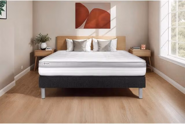 Letto con materasso VITAL RELAX 150 x 200 cm Rete Kit Nero