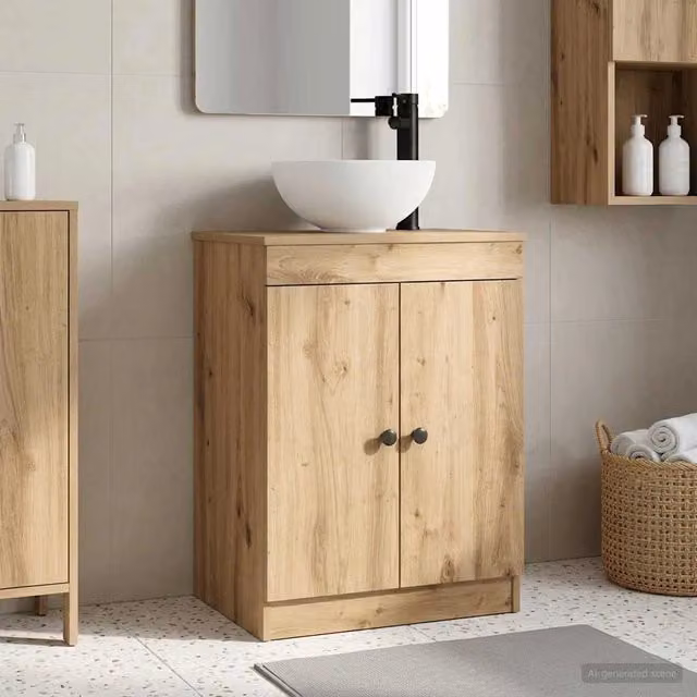 Mobile da bagno con lavabo Rovere Artigianale 54 x 35 x 83 cm 890121