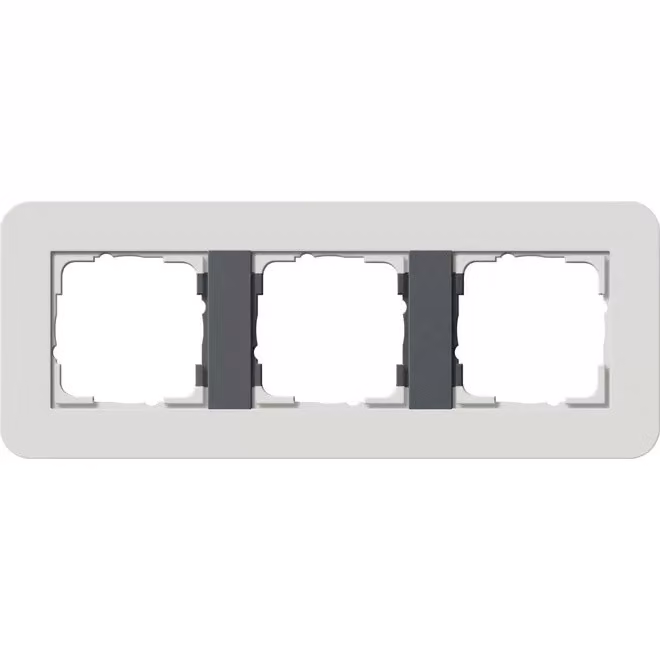 Telaio di copertura GIRA a 3 ingressi grigio chiaro/antracite 0213421 (0213421)