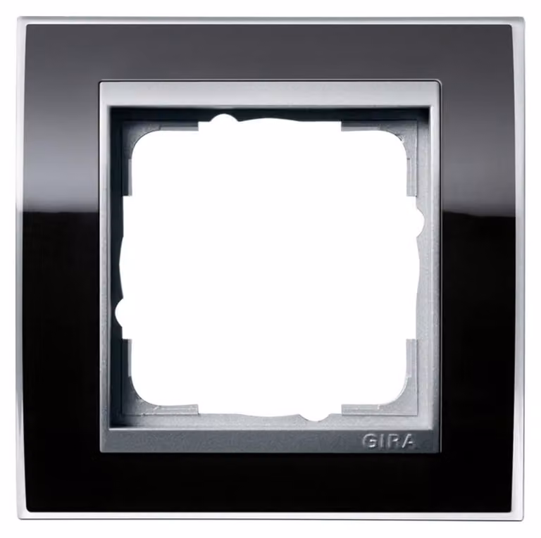 GIRA Telaio a 1 canale Event Clear, Standard 55, System 55 Black 0211736 (0211736)
