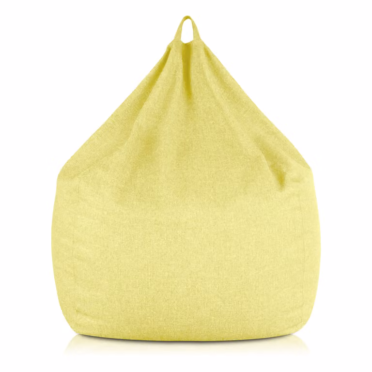 Poltrona sacco Pouf Piuma Giallo XL