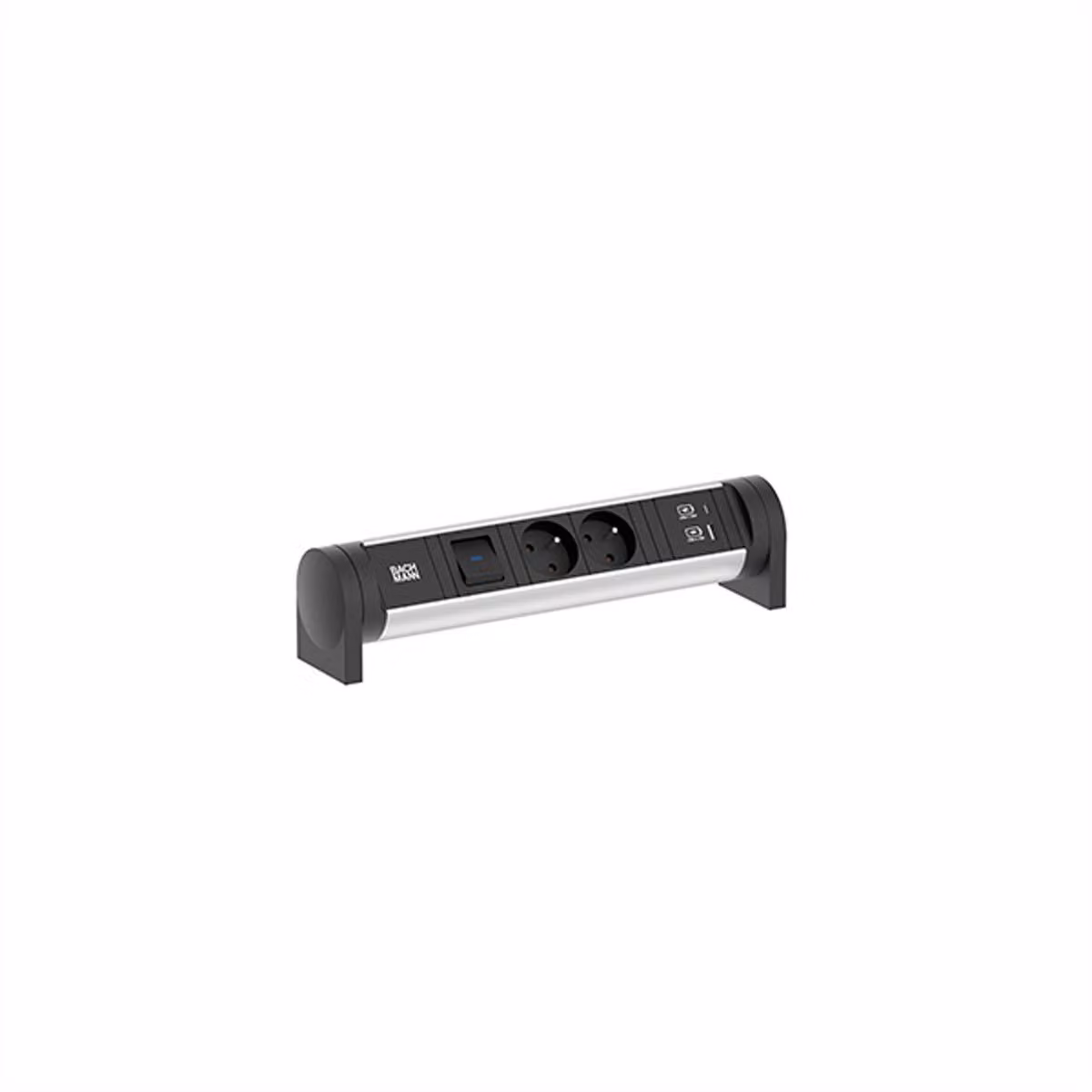 BACHMANN CYCLE Desk 2xUTE 1xinterruttore 1xUSB A/C 22W 0,2m GST18